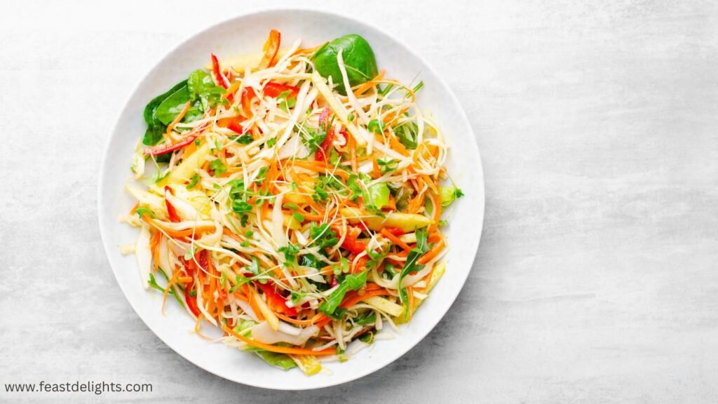 Fresh Cabbage and Vegetable Salad