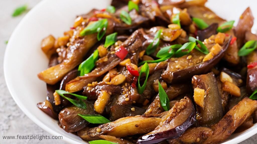 Korean-Inspired Eggplant with Sesame Soy Sauce