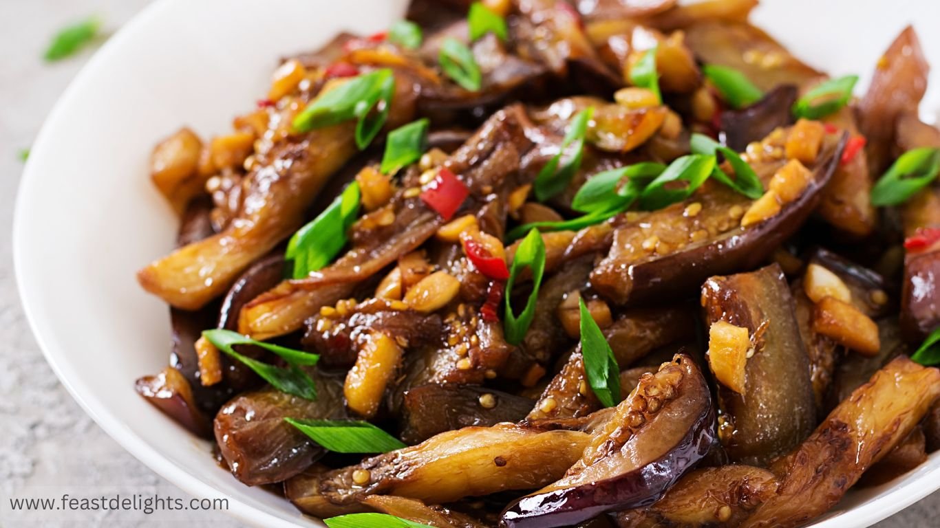 Korean-Inspired Eggplant with Sesame Soy Sauce