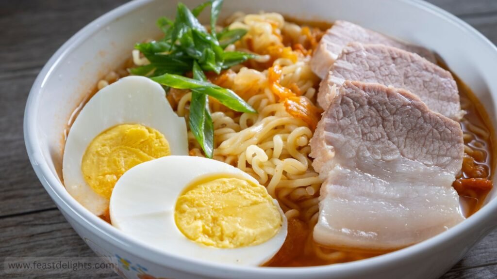 Pork Belly Ramen with Mushrooms