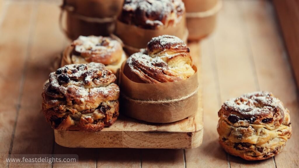 Raisin and Lemon Yeast Cruffins