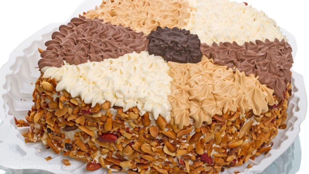 Simple Walnut Cake with Whipped Cream