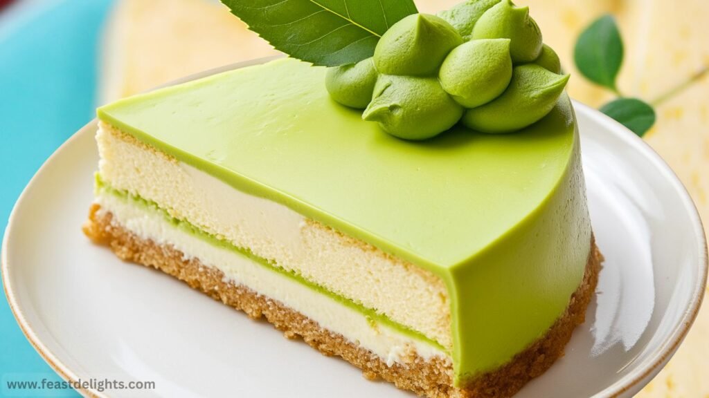 Two-Layer Matcha Green Tea Cake