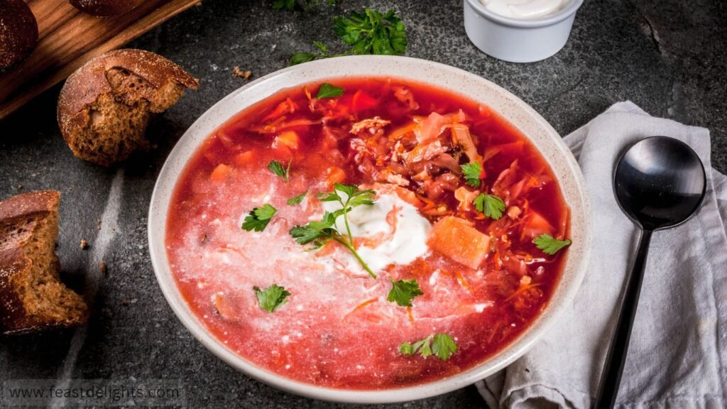 Ukrainian Borscht with Pork or Beef