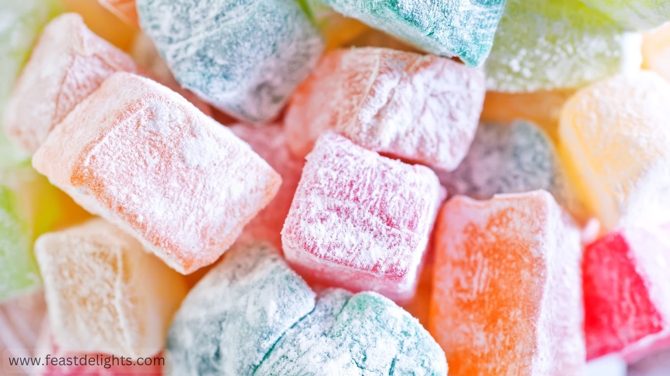 Walnut Turkish Delight with Rose Water