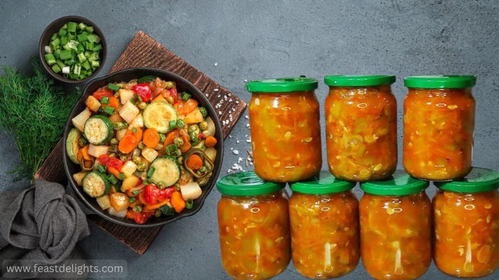 Zucchini Tomato Relish for the Refrigerator