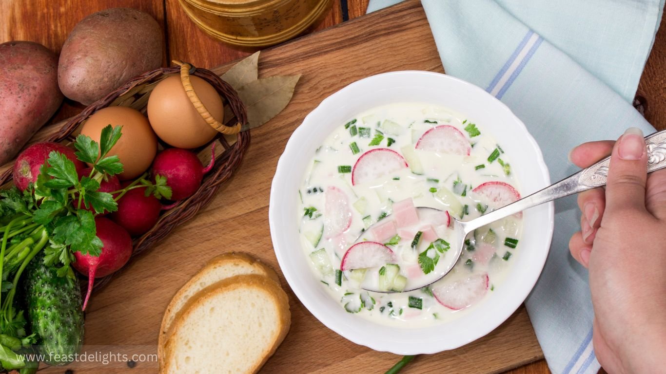 Рецепт окрошки на сыворотке