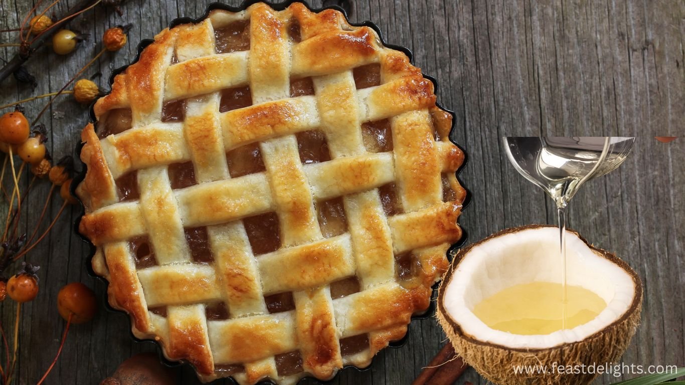 Яблучний пиріг на веганський манер з кокосовою олією 1 Яблучний пиріг на веганський манер з кокосовою олією