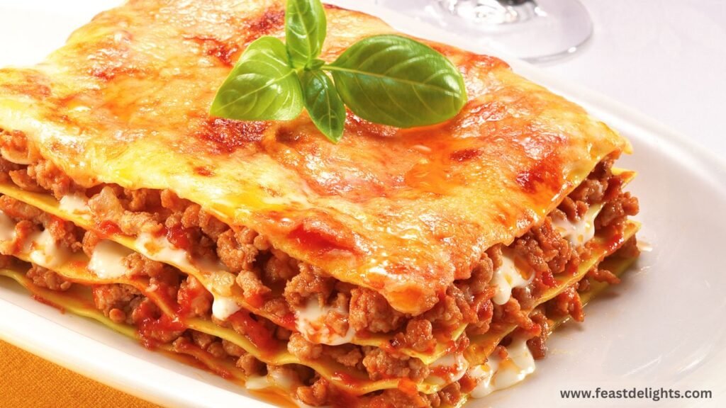 Beef and Pork Lasagna with Béchamel
