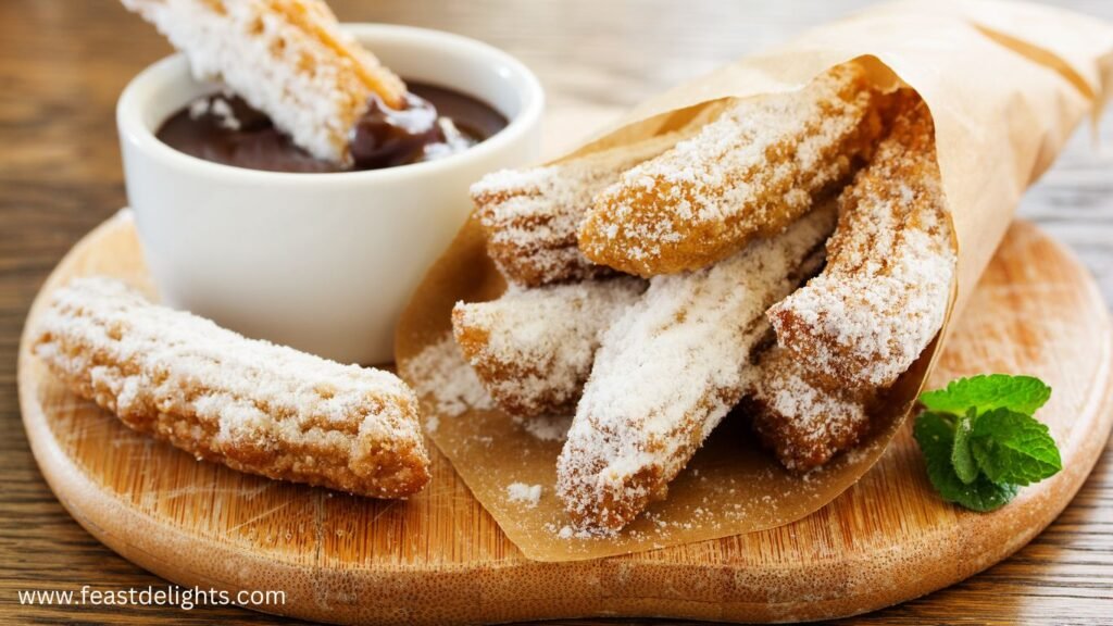 Churros with Thick Chocolate Dipping Sauce