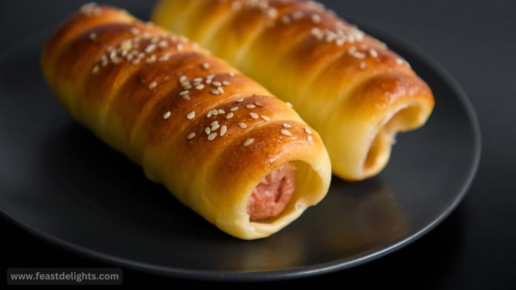 Sausages Wrapped in Soft Yeast Dough