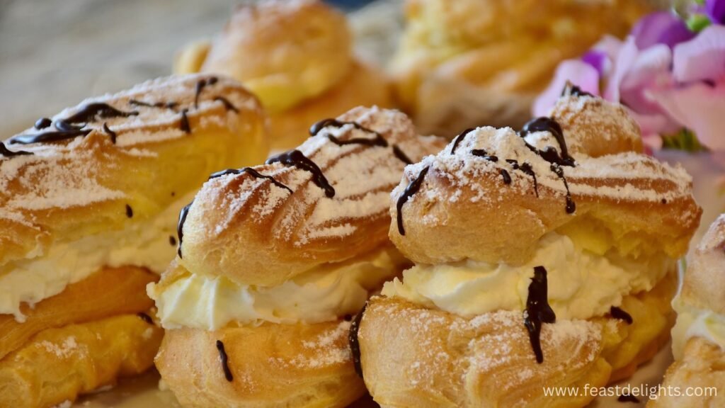 Vanilla Custard Eclairs