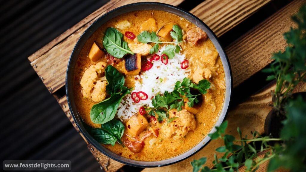 Vegan Green Coconut Vegetable Curry