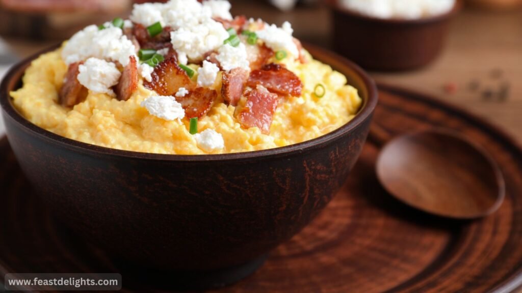 Water-Based Banosh-Style Cornmeal with Bryndza