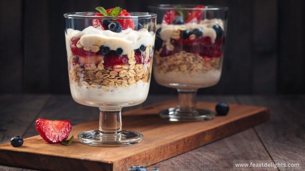 Whipped Cream and Berry Compote Parfaits