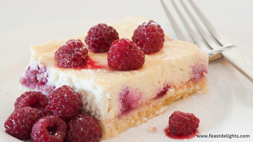 White Chocolate Raspberry Swirl Cheesecake