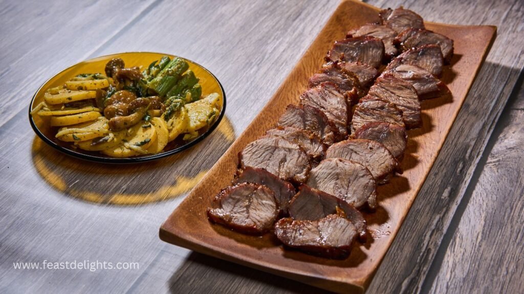 Onion-Skin Simmered Pork Cheek