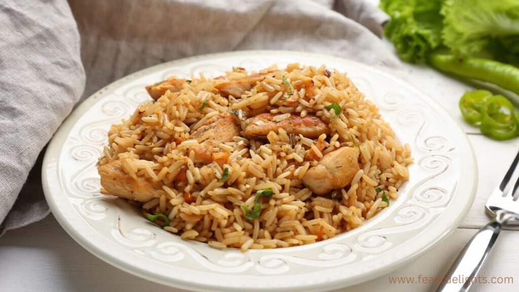Chicken Pilaf with Carrots, Cumin and Long-Grain Rice