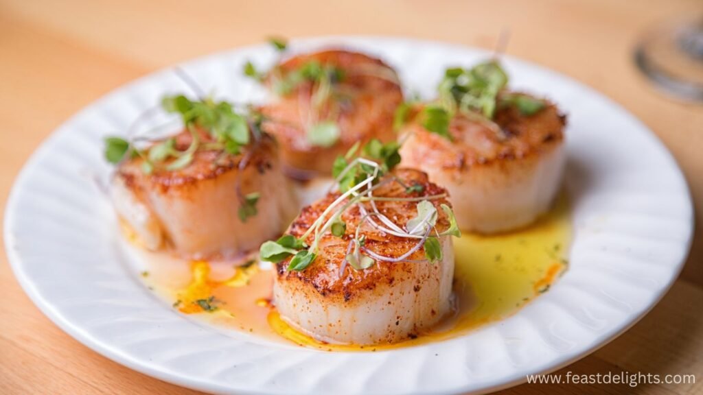 Scallops in Garlic Cream Sauce