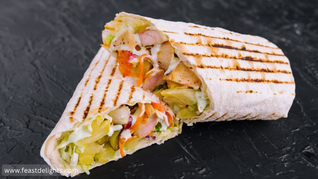 Homemade Chicken Shawarma Wraps