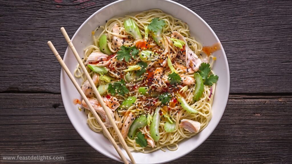 Chicken and Vegetable Udon Stir-Fry