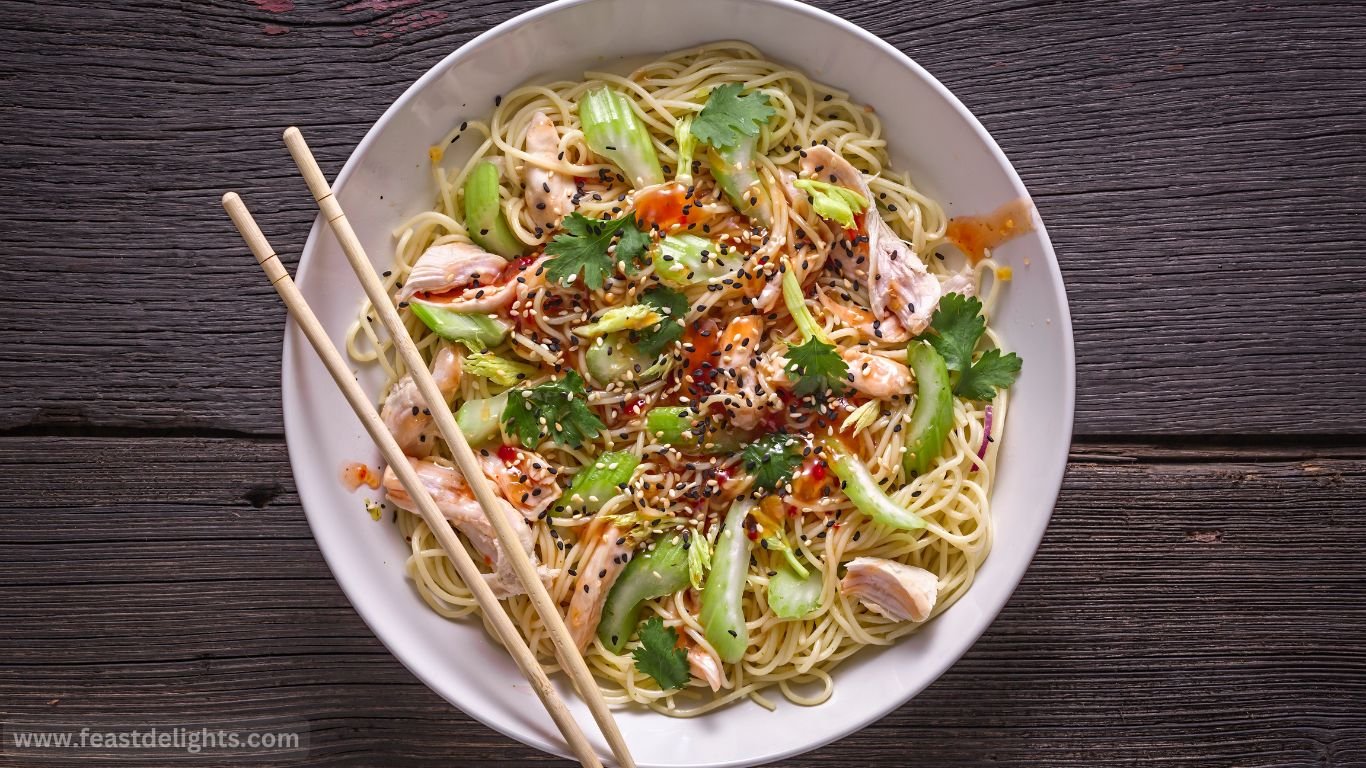 Chicken and Vegetable Udon Stir-Fry