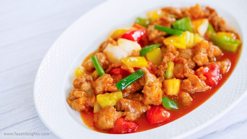 Chicken in Sweet and Sour Pepper Sauce