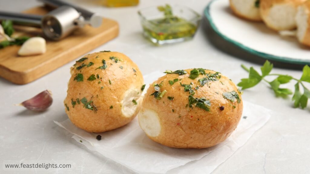Garlic and Cheese Ukrainian Pampushky Buns