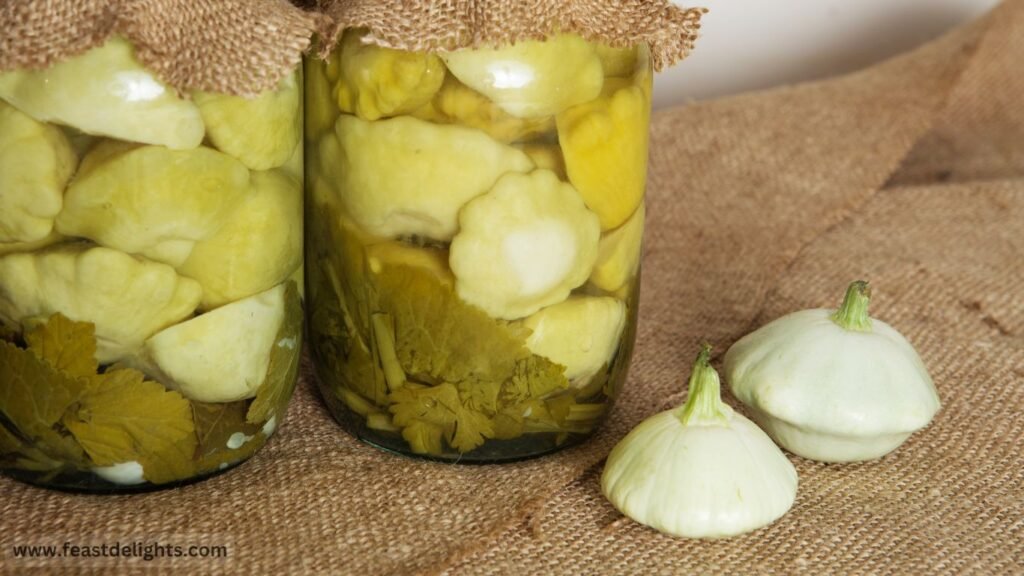 Refrigerator Pickled Pattypan Squash