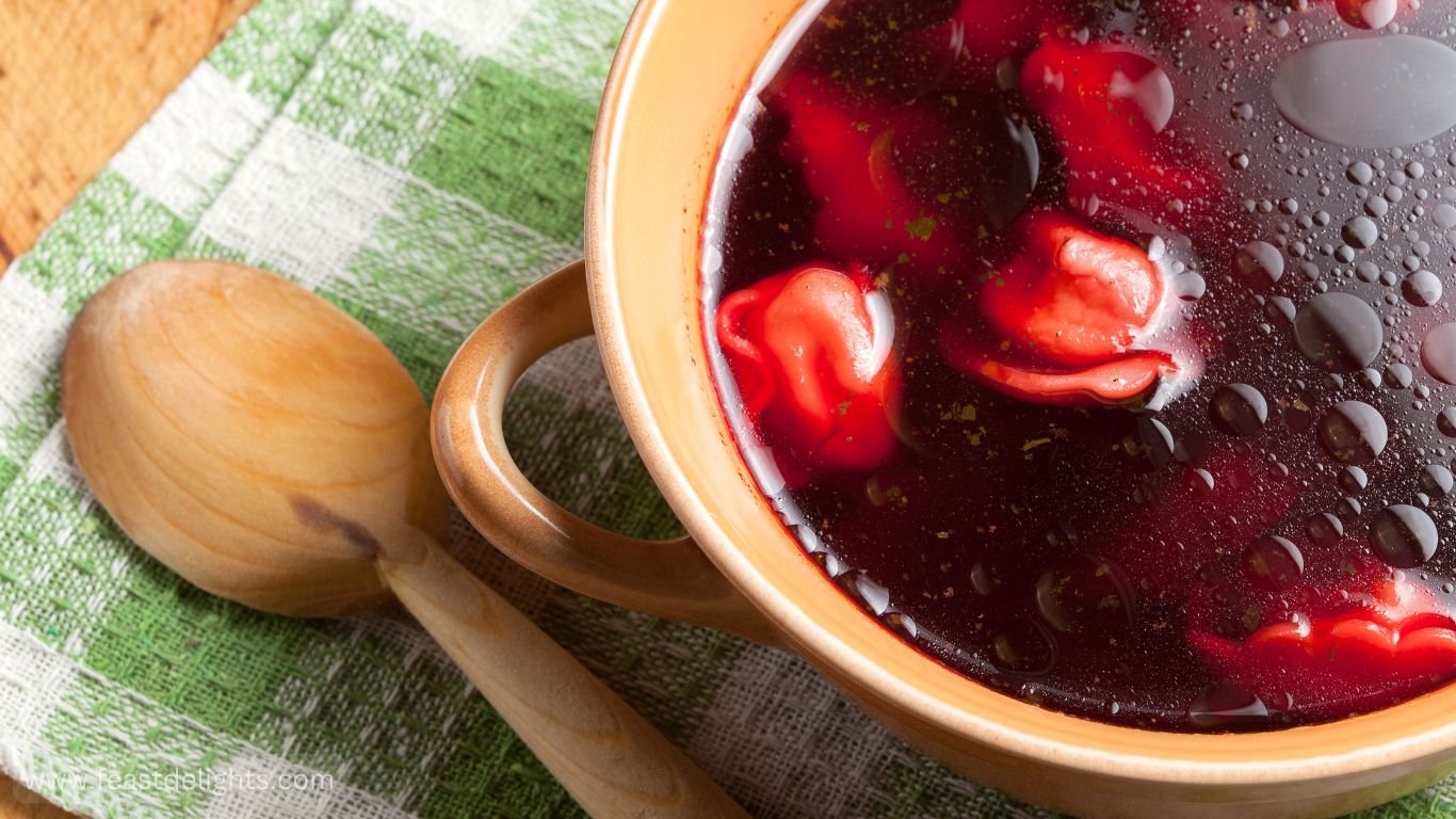 Пісний борщ з грибами