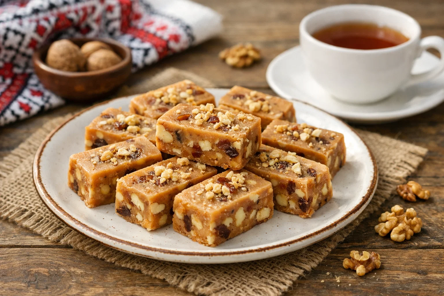 Домашній щербет поданий до чаю