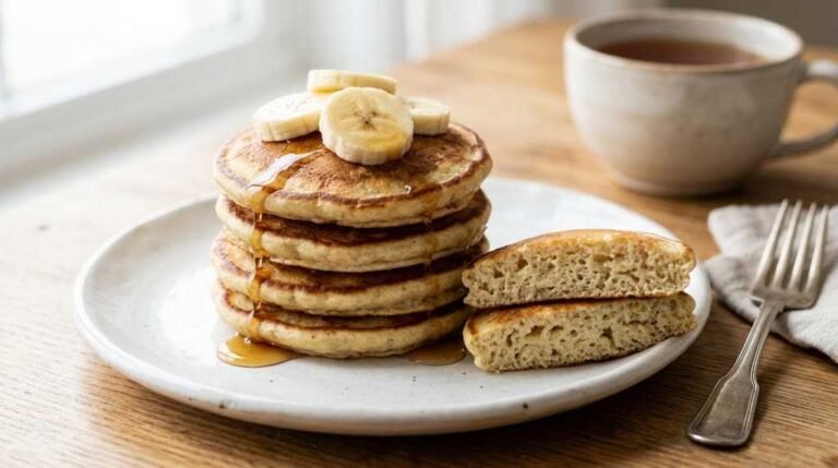 fluffy banana pancakes