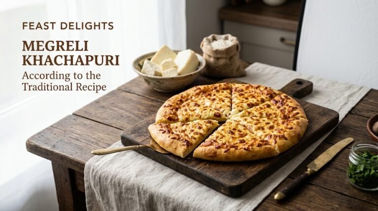 traditional megreli khachapuri recipe cheese flatbread photography