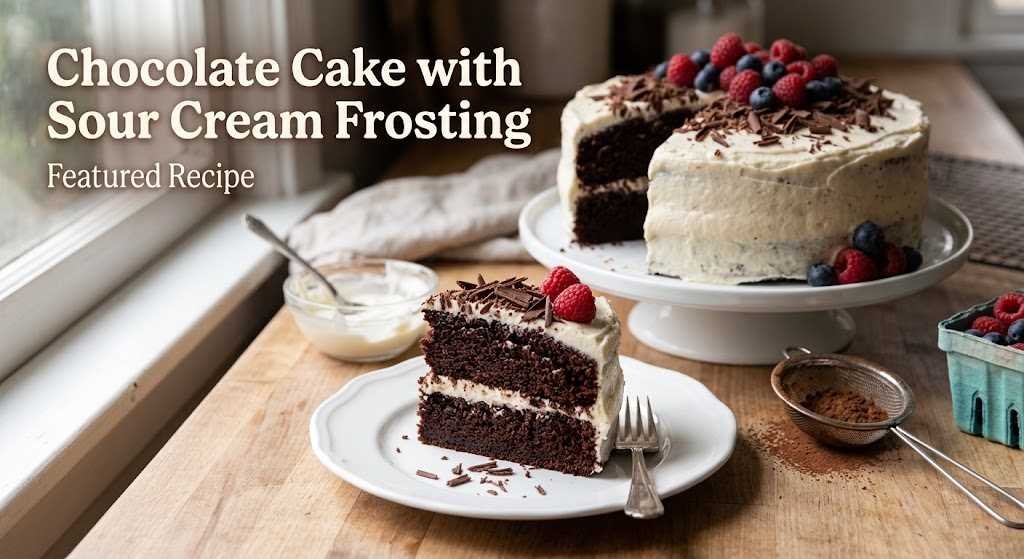 Chocolate Cake with Sour Cream Frosting
