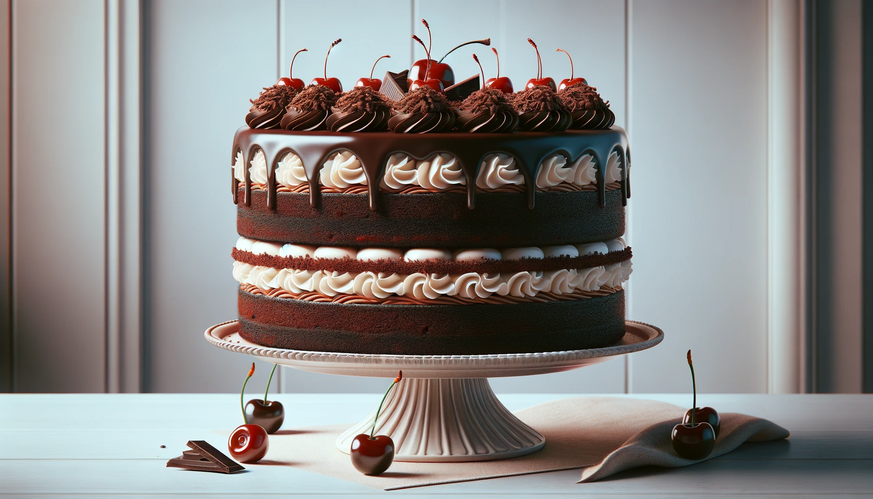 Black Prince Chocolate Cherry Cake