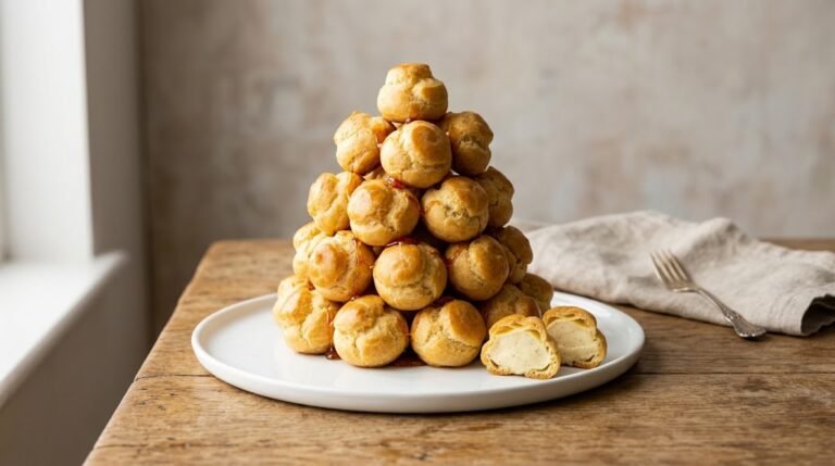 Small Croquembouche Recipe with Vanilla Pastry Cream 3 image of croquembouche