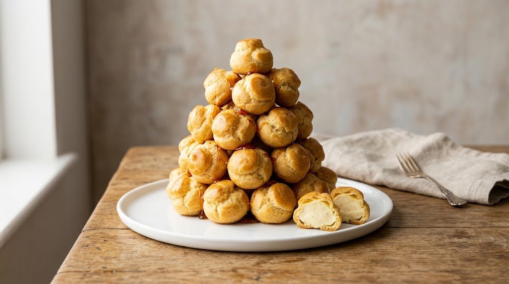 Small Croquembouche Recipe with Vanilla Pastry Cream