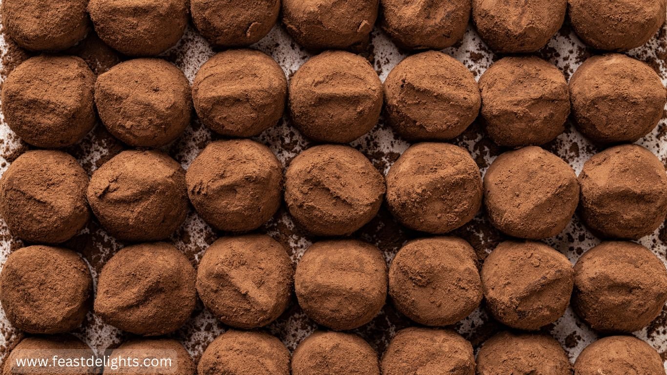 Dark Chocolate Ganache Truffles Rolled in Cocoa
