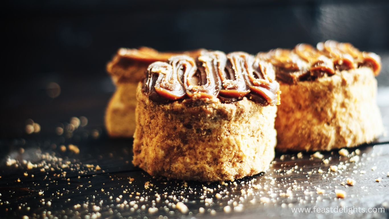 Golden Key Cake with Caramelized Condensed Milk Cream