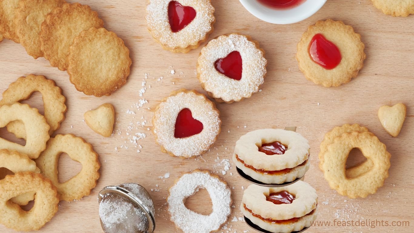 Linzer Almond Sandwich Cookies with Raspberry Jam