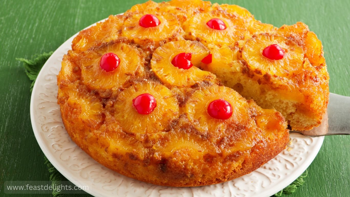 Pineapple Upside-Down Cake with Brown Sugar