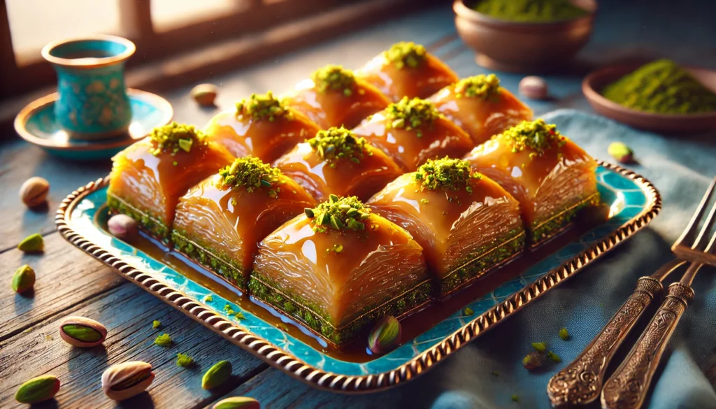 Pistachio and Honey Baklava