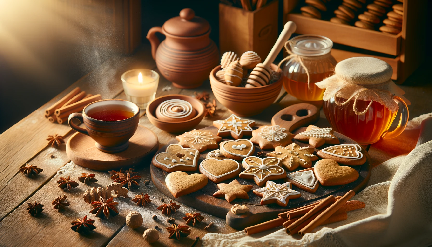 Soft Honey Gingerbread Cookies