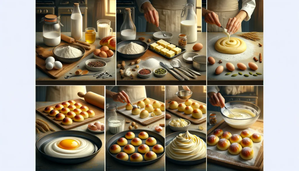 Swedish Semla Buns with Whipped Cream