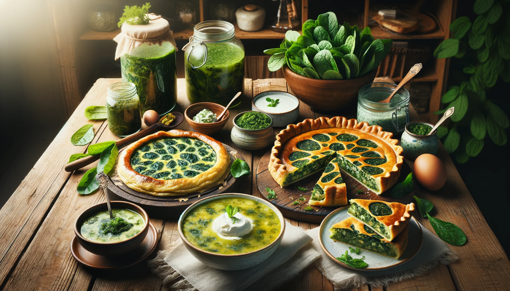 Sweet Sorrel Pie Recipe with Sour Cream Custard