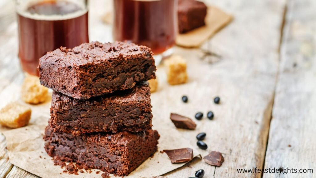 Vegan Brownies with Dark Chocolate and Walnuts
