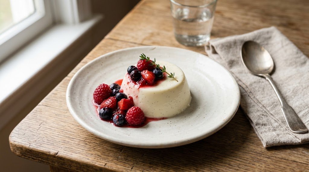 Finished Panna Cotta, presented as the featured image for the recipe.