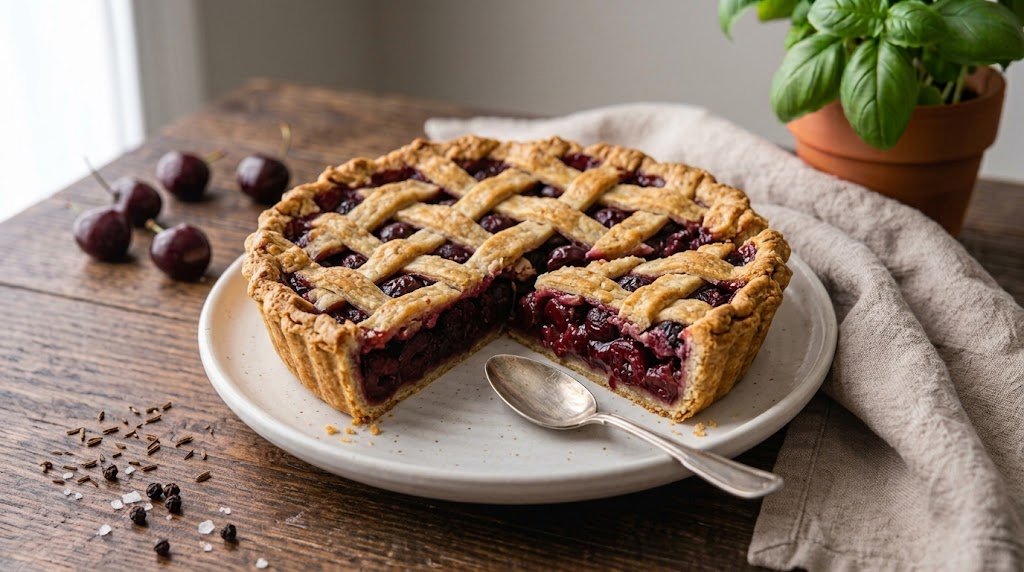 Cherry Kefir Cake