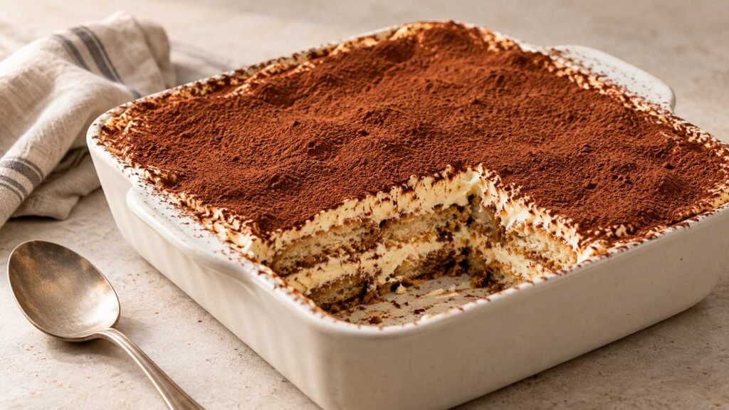 Finished Tiramisu, presented as the featured image for the recipe.