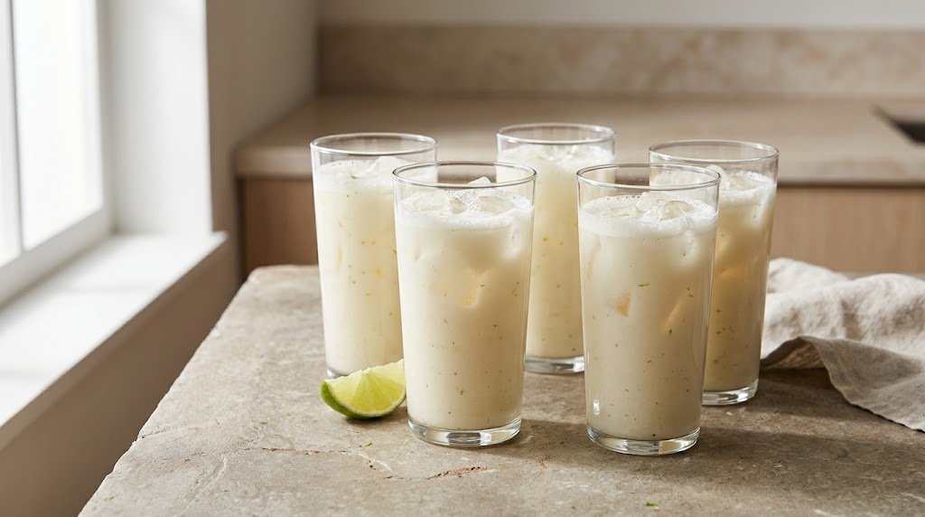 Brazilian Lemonade with Lime and Condensed Milk